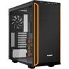 be quiet! Pure Base 600 Window Orange Case PC con 2 ventole Pure Wings 2, supporto radiatori fino a 360mm, controllo ventole a 3 livelli, pannello laterale in vetro temperato