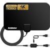 Jsosto Antenna TV, Antenne TV Interna, Antenna HDTV Digitale 250+ Miglia Amplificata con Amplificatore di Segnale Support 4K HD/VHF/UHF per Home Smart Televisione/Radio