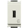 VIMAR 16292.B Unitã Alimentazione USB, Bianco, 5V, 1.5A, 1M