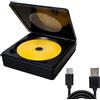 hindraem Lettore DVD esterno con connessione USB, lettore per auto, consente di collegare altoparlanti esterni e altoparlanti Bluetooth, adatto per Android, schermo grande, CD esterno lossless