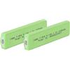vhbw 2x celle batteria sostituisce Panasonic RP-BP62 per lettore CD/Minidisc (1100mAh, 1,2V, NiMH), button top, 7/5F6