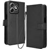 RonRun RonRon Cover Ulefone Note 18 Ultra Libro, Flip Custodia Portafoglioin Pelle, Antiurto case per Ulefone Note 18 Ultra, Nero