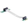 DELOCK RISER CARD PCI EXPRESS X1 WITH FLEXIBLE CABLE LEFT INSERTION