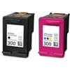 Tonersshop KIT 2 Cartucce nero+colore 300xl Compatibili con Hp Deskjet F2480 F4280 PhotoSmart C4780 Envy 110 120