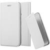 Cadorabo Custodia Libro per Honor 8 in CLASSY ARGENTO - con Vani di Carte, Funzione Stand e Chiusura Magnetica - Portafoglio Cover Case Wallet Book Etui Protezione