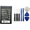 Audiosystem Batteria Compatibile Per Huawei Ascend Y600 Pila Hb505076rbc Ioni Litio Da 2150mah, Incluso Il Kit Attrezzi Per Montaggio Batteria