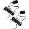 Luxshiny Regolatore di Volume Subwoofer Versatile 2 Pezzi per Amplificatore Auto Manopola Controllo Remoto in Pvc Nero per Viaggi in Campagna