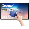 TouchWo Monitor industriale capacitivo touch screen da 21.5 pollici, 1920 x 1080P, altoparlanti integrati, monitor VGA e HD-MI per PC, aziende, ristoranti