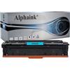 alphaink Toner Ciano Compatibile con HP CF541A per HP Color LaserJet Pro M281fdw, M281fdn, M280nw, M281cdw, M254dw, M254, M254dn, M281, M254 - Alphaink (1400 Copie)