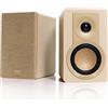 DALI KUPID - Altoparlanti da mensola Hi-Fi passivi premium compatti, design a 2 vie, con woofer da 4,5 e tweeter da 1, include supporto a parete (coppia) - Bianco caramello