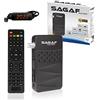 LEYF & Sagaf SUD-0507 Mini Ricevitore Satellitare - DVB-S2 - Ricevitori Satellitari - Full HD 1080p Ricevitore Satellitare Digitale (HDTV, Scart, USB) Solo per i canali tedeschi