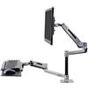Ergotron - Sistema di supporto da scrivania per monitor e tastiera, per WorkFit-LX Workstation
