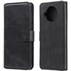 generale Compatibile per XIAOMI Mi 10T Lite / M2007J17G / Mi 10T Lite 5G Copertura Custodia Cover Case Flip Libro Stand Gel TPU silicone protezione Eco Pelle Portafoglio Magnetica Porta Carte nero
