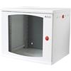 Techly Professional 105001 Armadio Rack 19 a Muro 10 unità Sezione Unica Prof. 500mm Bianco Bianco