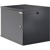 Techly Professional 107531 Armadio Rack 19 a Muro 10U Sezione Unica P 600mm Porta Cieca Nero Nero