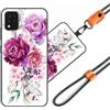 JEZSTHAI JEZSHTAI Custodia con Motivo per LG K42 Cover Antiurto con Cordino,Morbido Cover con Collana Bumper Case LG K42 Custodia in Silicone con Regolabile Catena per Cellulare,Cover*A02
