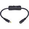 PEILINZE DC5525/5521 Maschio a Femmina Cavo Adattatore Power On Off Interruttori Cavo per Presenze Macchina LED CCTV Telecamera di Sicurezza