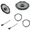 Superauto hi-fi Kit 2 Casse Compatibile con Fiat Panda dal 2003 al 2012 169 seconda serie Con Adattatori E Supporti Altoparlanti Hertz UNO POSTERIORE X170