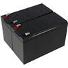 CSB Batteria compatibile con APC APC-RBC22 da montare autonomamente, 2 batterie CSB-GP1272F2 12 Volt AGM al piombo 7,2 Ah, 151 x 65 x 100 mm, 6,3 mm