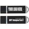 MEINAMI Chiavetta USB Personalizzata 4GB con il tuo Logo, Testo Penna USB Promozionali 100 Pezzi Nero