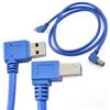 innov8 INN0V8 - Cavo Pinter ad angolo retto da USB 3.0 A maschio ad angolo retto di 90 gradi a USB 3.0 B maschio ad angolo retto, 1 m (USB 3.0 destro a B maschio destra)
