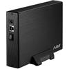 adj BOX 3.5 SATA TO USB 3.1 MAX 8TB BK AH612 BOX SLIM CASE ALLUMINIO ADJ
