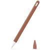 MoKo Cover Protettiva per Apple Pencil Pro, Apple Pencil 2a Gen, Custodia Protettiva per Penna in PC e Silicone con Cappuccio per Punta della Penna Compatibile con Ricarica Magnetica,Marrone
