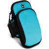 ONEFLOW Cinturino sportivo di alta qualità per il jogging, compatibile con Samsung Galaxy Z Fold 6 | Custodia morbida per smartphone 2 scomparti - Supporto per cellulare sportivo braccio, blu