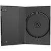Mediarange 100 pezzi BOX11 custodie 1 posto NERE per cd dvd e blu ray con tasca trasparente per copertina, spessore di 14 mm, Custodia nera