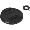 vhbw copriobiettivo 82 mm compatibile con Sony FE 24-70 mm F2.8 GM (SEL2470GM) fotocamera - plastica nero, presa interna