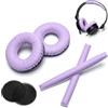 Voarmaks Paraorecchie di ricambio viola cuscino in schiuma compatibile con cuffie Sennheiser HD25 HD 25 HD 25-1 HD25-1ii HD25SP HMD25 HME25 HMEC25