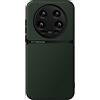 Kepuch Cover per Xiaomi 14 Ultra - Custodia Case Piastra Metallica Incorporata Litchi Grano - Verde