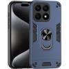 Jiajihua Compatibile con Honor X8a 4G Caso,Compatibile con Honor X8a 4G CRT-LX1 Supporto magnetico per auto [PC+TPU] 2 in 1 Blue