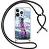 Xylota Cover Personalizzate con Cordino per iPhone 16 Pro Max, Personalizzata con Foto Testi Custodia Personalizzabile, Personalizzato Case con Laccio Tracolla per iPhone 16 Pro Max 6,9'', nero
