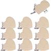 Ruiqilin 10 PEZZI Chiavetta USB 3.0 da 32 GB, Chiavetta USB in Legno a Forma di Cuore (3.0 32 GB, Cuore-1)