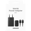 Samsung 15W 1 Port Fast Travel Adapter with Type-C Cable, Black