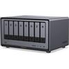 UGREEN NASync DXP8800 Plus 8-Bay Desktop NAS, CPU Intel i5 1235u 10-Core, 8 GB di RAM DDR5, 128 GB SSD, 2 x 10 GbE, 2 x slot M.2 NVMe, 8K HDMI, 2 x TBT4 (senza disco)