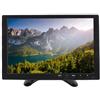 Tonysa Monitor Universale da 10,1 Pollici 1280x800 16:10 1920x1080 Monitor TFT LCD HD Supporta VGA + HDMI + BNC + AV + Ingresso USB per /360//CCTV con guarigione di 400 CD/m²(EU Plug)