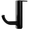 Techly 361728 Supporto Cuffie Adesivo Universale per Monitor e Scrivania Nero (2 Pezzi) Nero