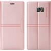 OKZone Cover per Samsung Galaxy S7, Cover a Libro Samsung S7, Custodia in Pelle Samsung S7 Magnetica [Portafoglio] Custodia Silicone TPU Antiurto,Funzione Supporto Slot Schede (Rosa)