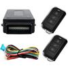 MASO Style2 - Kit per chiusura centralizzata dell'auto con telecomando, universale, con scatola di controllo, 2 telecomandi di ricambio per chiusura centralizzata dell'auto