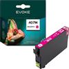 EVOKE 407 XL Inchiostro compatibile con Epson WF-4720DWF WF-4745 DTWF WF-4730DTWF WF-4735DWF Rosso (Magenta) 1290 pagine 26 ml