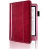 AKLiSa Custodia per Kobo Aura Edition 2 e-book custodia protettiva edition2 N236 sleep/wake caso e-book (Vino rosso)