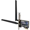 Bewinner Scheda WiFi PCIe per PC, Scheda di Rete Wireless Dual Band BT 4.0, Scheda di Rete PCI Express Gigabit Ethernet da 300 Mbps 867 Mbps per Win 7, per Win 8, per Win 10
