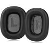 Sinowo Cuscinetti auricolari in pelle di agnello per cuffie Apple AirPods Max, cuscinetti di ricambio a prova di sudore, facili da installare, con magnete, pelle di pecora e memory foam (nero)