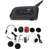 Fydun VNETPHONE V6-1200 Moto Interfono Bluetooth Cuffie vivavoce Cuffie 6 Utenti Full Duplex Arbitro Walkie Talkie per arbitro Fotografia aerea Concerto Sci