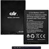 C D R Batteria Cdr-M300 originale 1200 mAh per CDR M300 1ª ed. con connettore MICROUSB e per CDR M300 2a ed. Type-c, compatibile con Brondi Amico Ci Sento, Amico Elegant, Amico Sicuro