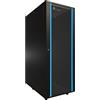 EXTRALINK Armadio di rete da 19 pullici 37 U 600x1000 pannelli laterali rimovibili autoassemblati Armadio rack 19 pollici per UPS Switch vetro temperato nero Armadio rack per server