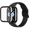 PHONILLICO Cover compatibile per Xiaomi Redmi Watch 5 Lite - Protezione rigida Custodia trasparente Vetro temperato smartwatch