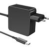 new net - Alimentatore Caricabatterie Tipo C 45W USB C Caricatore Adattatore di Alimentazione per Chromebook ASUS Lenovo ThinkPad Yoga Samsung Google Huawei Xiaomi Air Sony LG ECC